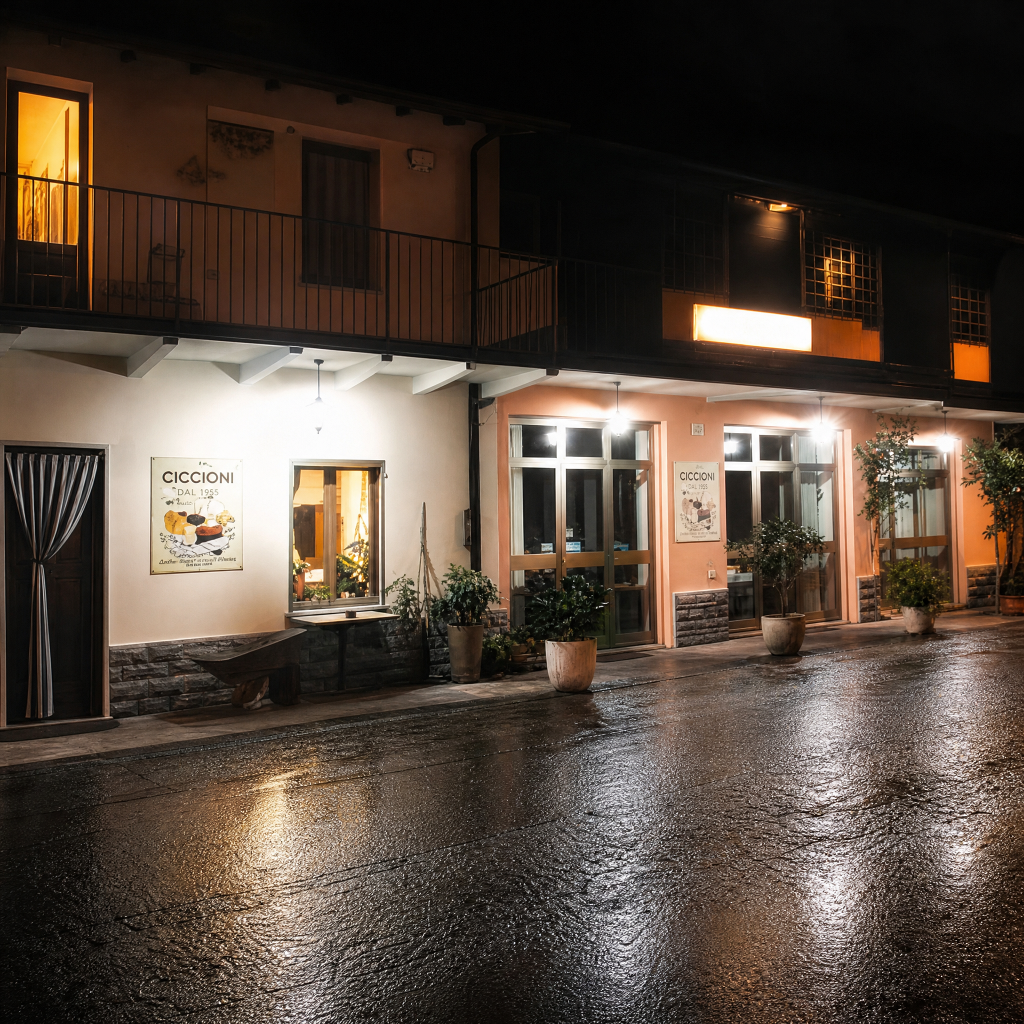 Esterno di Trattoria Ciccioni a Pereto